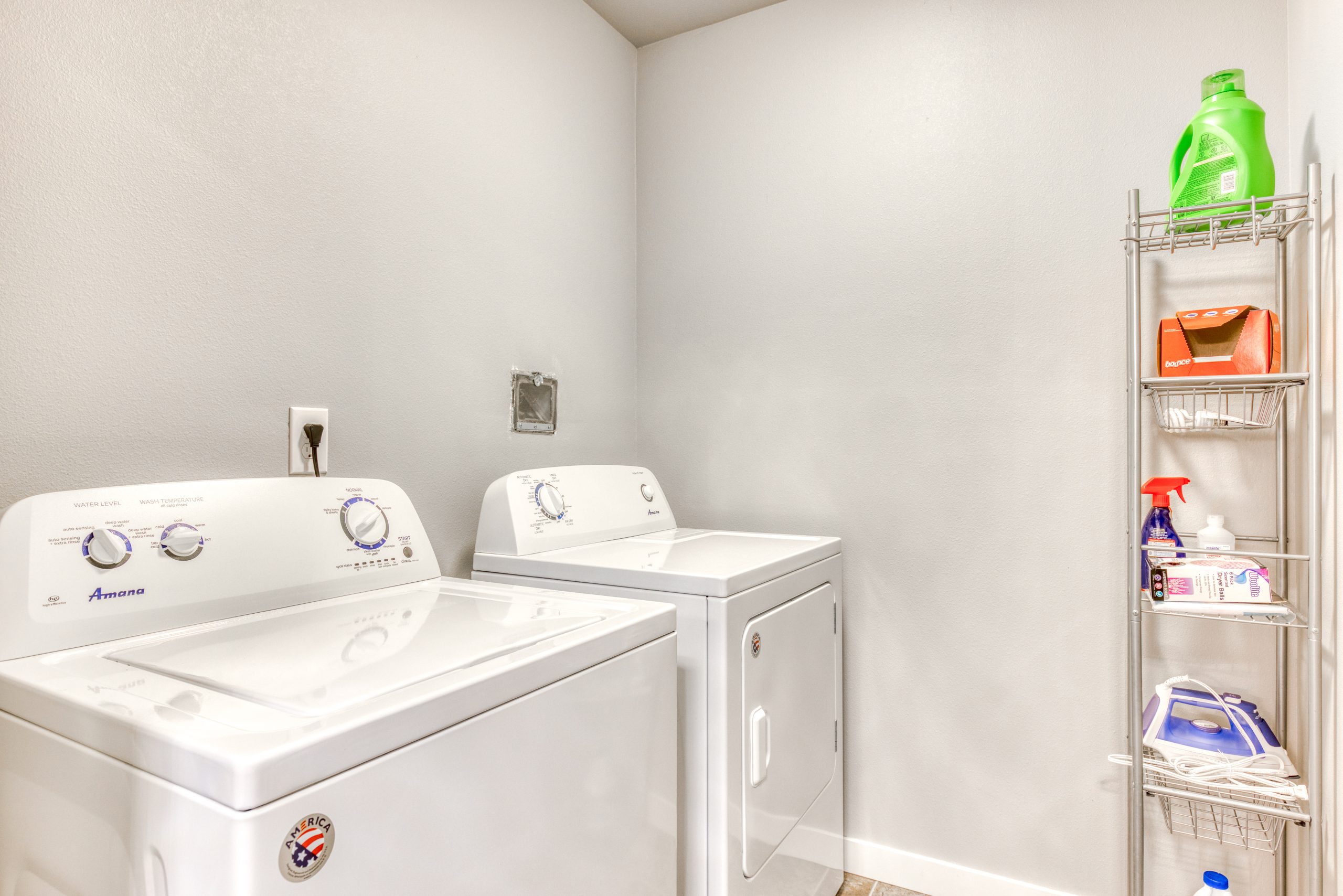 In-unit washer and dryer.