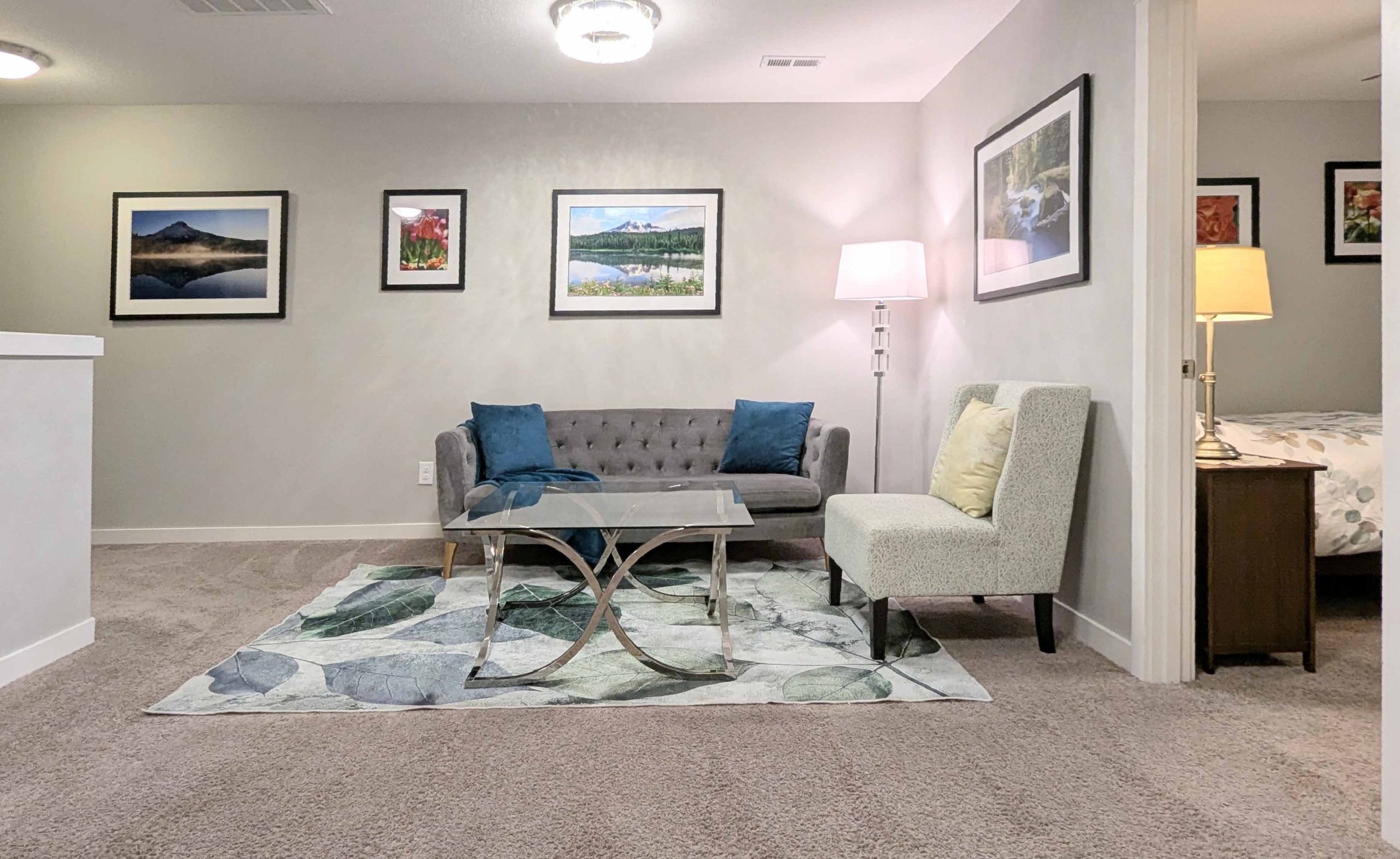 The loft, great for puzzles and playing games.